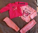 Lot t shirt manches longues legging fille 9 mois