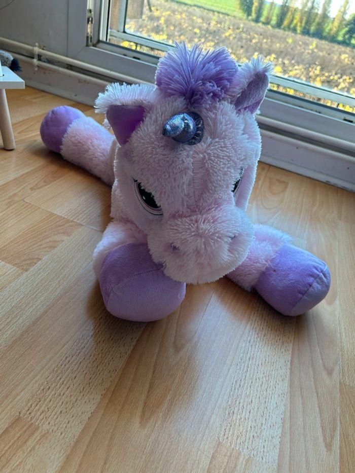 Peluche licorne violette - photo numéro 1