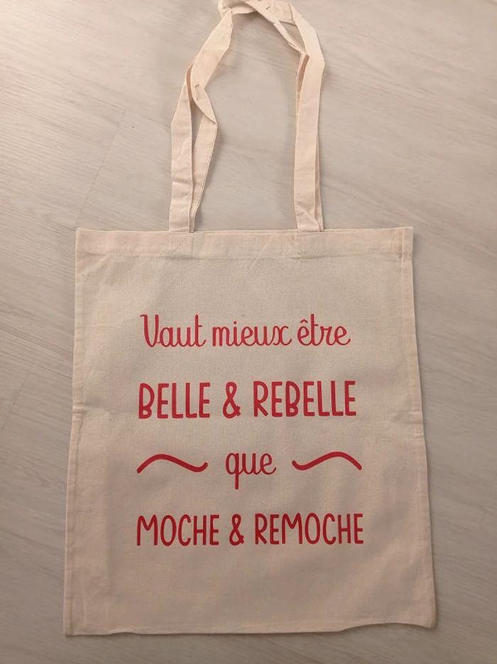 Sac tote bag texte humour - photo numéro 2