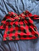 Robe chemise rouge à carreaux GAP