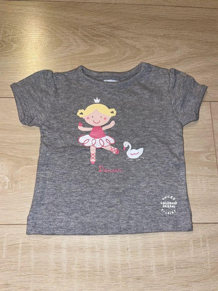 T-shirt manches courtes tex baby 6 mois - photo numéro 1