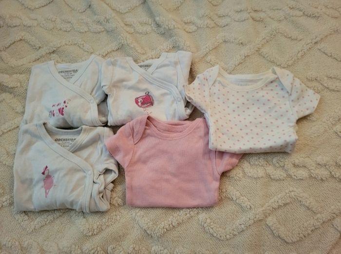 Lot de 5 bodies taille naissance