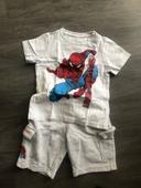 Ensemble t-shirt et short Spiderman