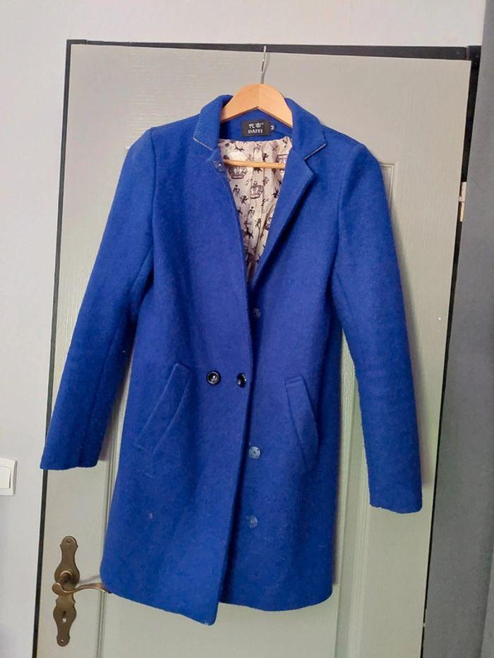 Manteau Duffle-coat taille S - Bleu roi - Très bon état - photo numéro 1