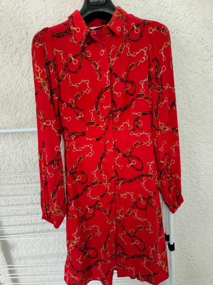 Robe longue T36 rouge camaïeu - photo numéro 2