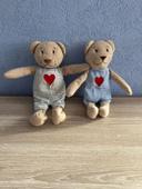 Lot de 2 peluches ourson