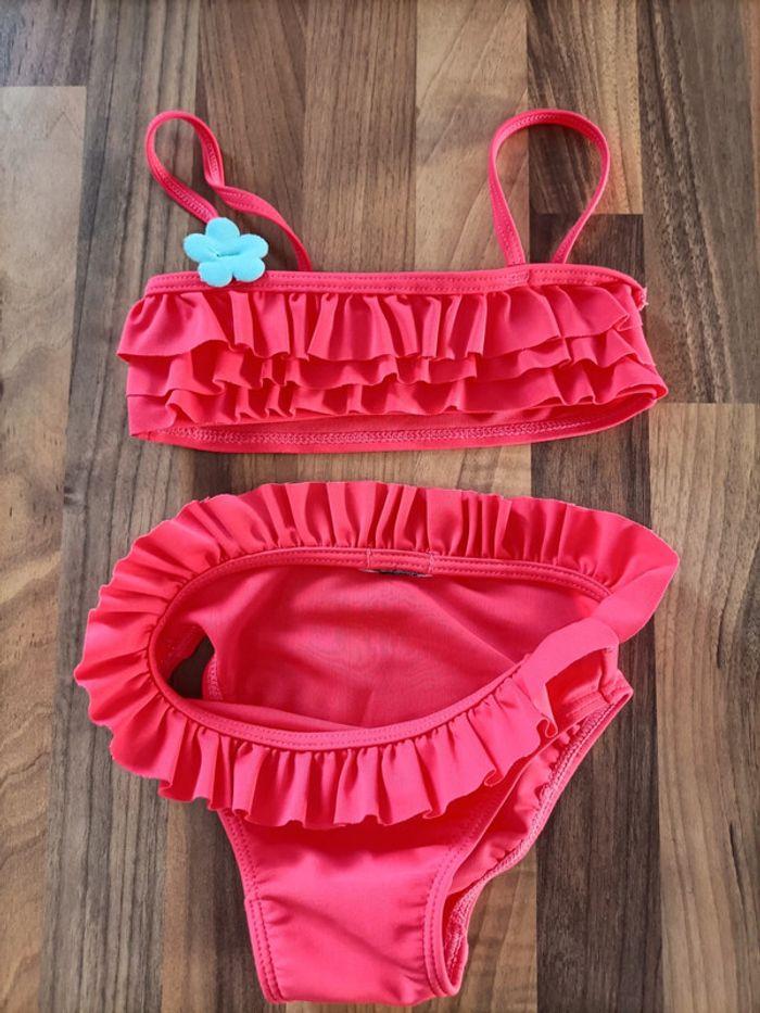 Maillot de bain 2 pièces rose 12 mois - photo numéro 2