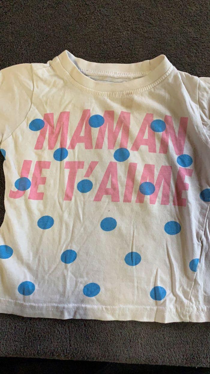 Tee shirt maman je t’aime - photo numéro 1