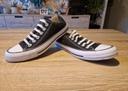 converse basse noires avec lacets élastiques, pointure 37, comme neuves