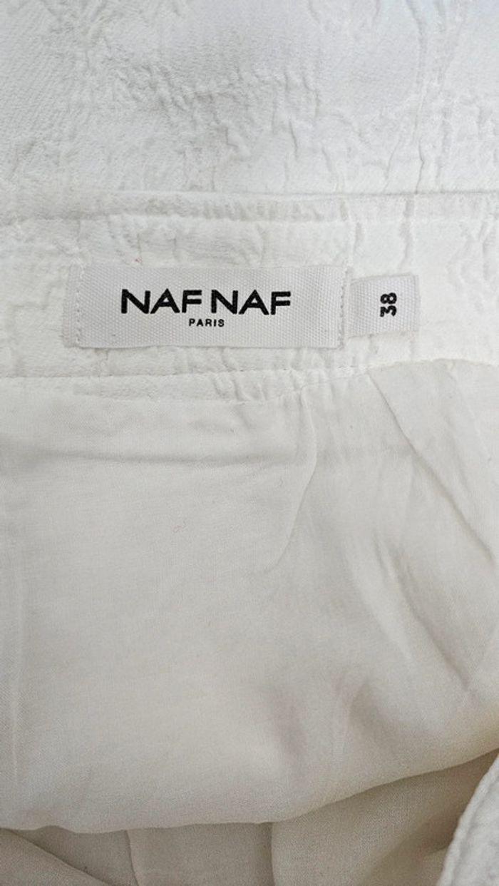 Jupe droite fleurs blanche naf naf - photo numéro 6