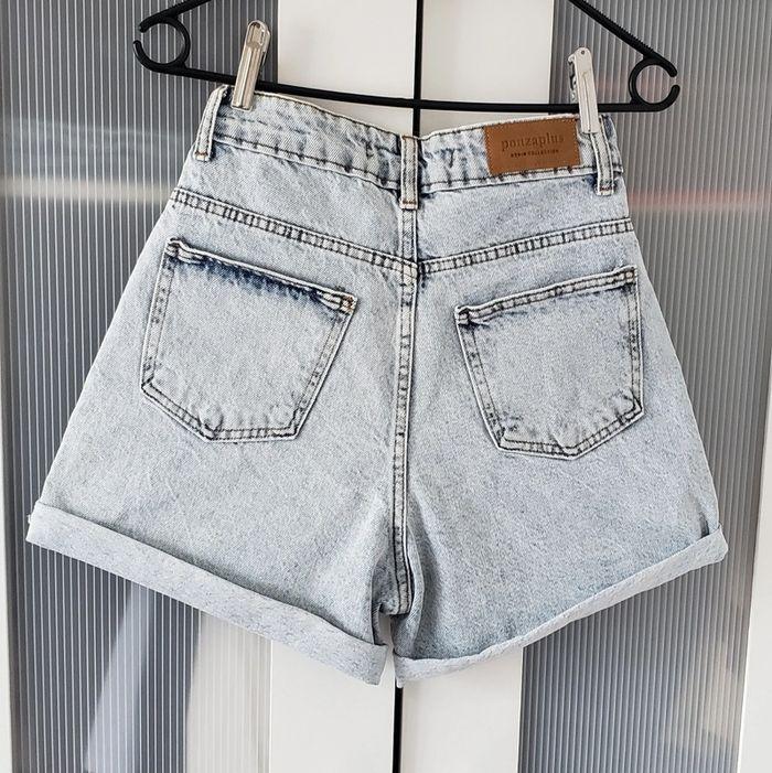 Short femme XS taille haute en jean - photo numéro 2