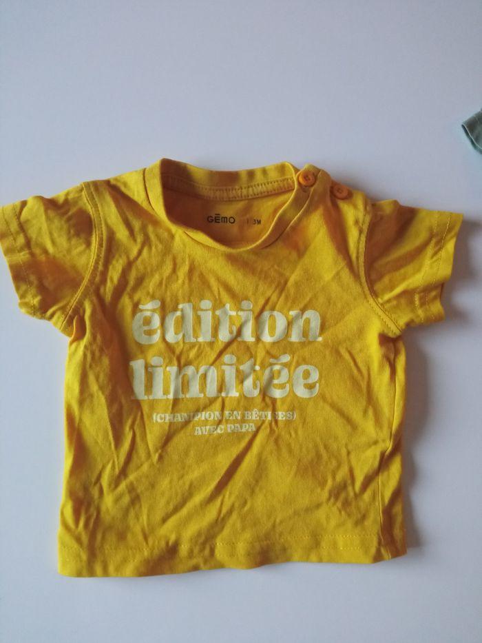 ⭐ Lot de 3 tee-shirt 3 mois garçon Gémo ⭐ - photo numéro 4