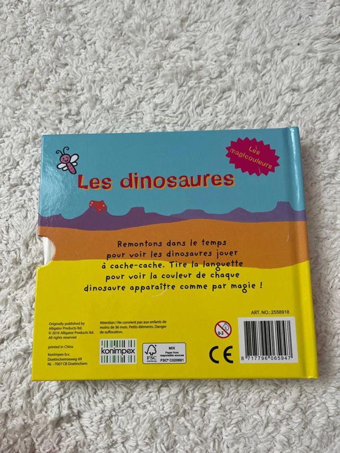 Livre à languettes dinosaures - photo numéro 2