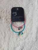 Lot de 2 bracelets rigides