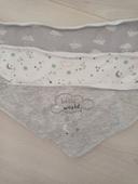 Lot de 3 bavoirs bandanas