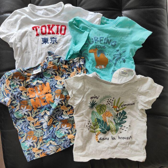 Lot de 4 t-shirt manches courtes