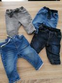 Lot x4 Jeans 6 mois