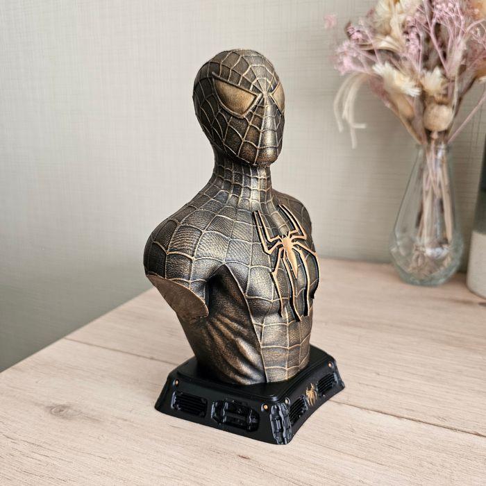 Figurine buste Spiderman Gold 19cm FanArt - photo numéro 4