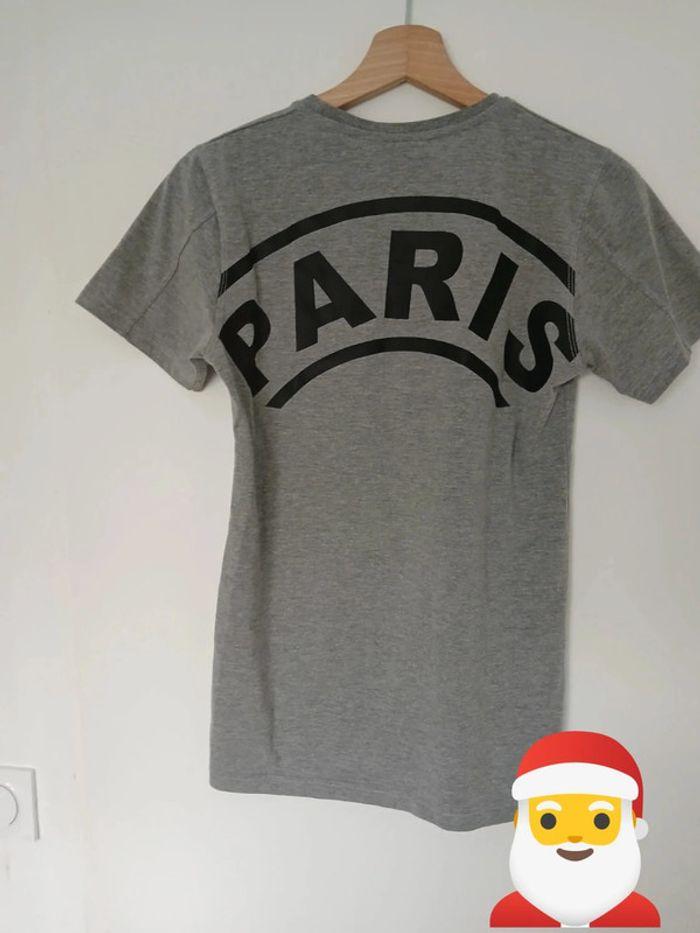 Tee shirt paris saint germain Jordan gris et noir - photo numéro 4