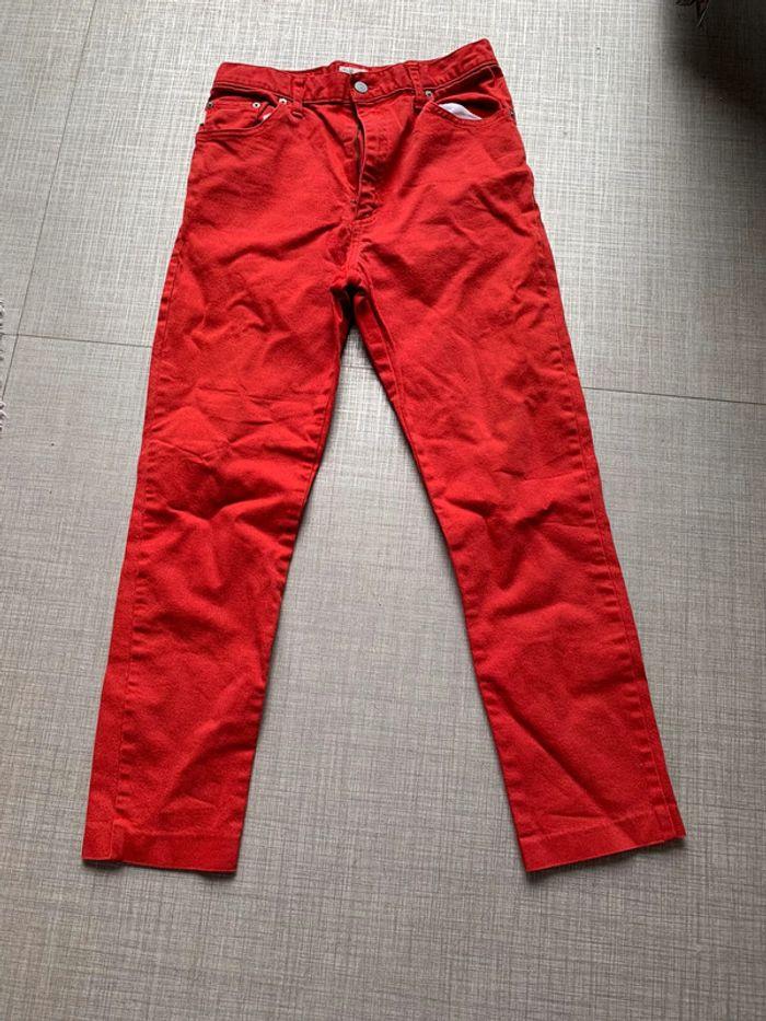 Pantalon rouge 3/4