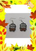 Paire de boucles d oreilles Halloween Hocus Pocus