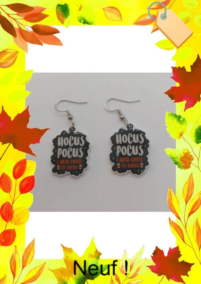 Paire de boucles d oreilles Halloween Hocus Pocus - photo numéro 1