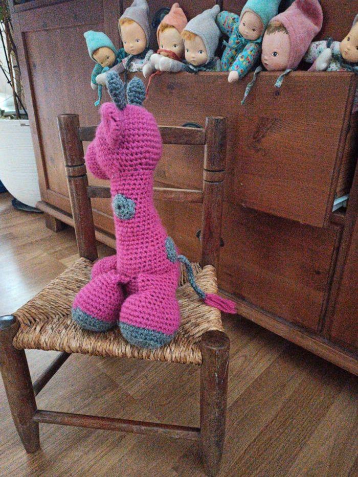 Crochet girafe fait main tbe peluche - photo numéro 2