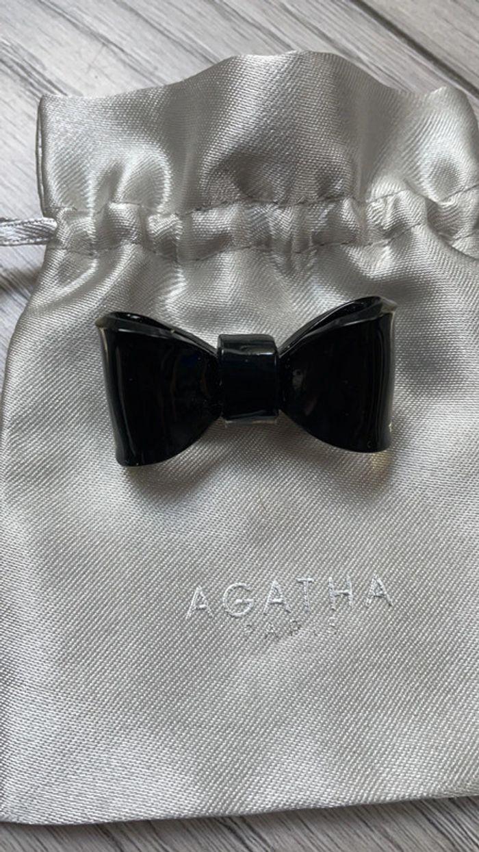 Broche Agatha noire - photo numéro 1