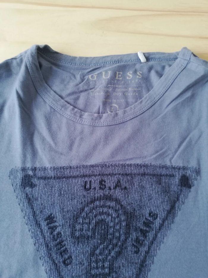 T-shirt guess gris taille L - photo numéro 2