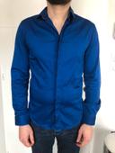 Chemise bleue homme