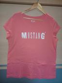 T-shirt Mustang corail