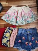 Lot 4 shorts + 1 jupe