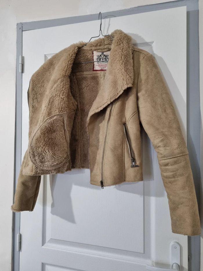 Veste aviateur beige - photo numéro 3