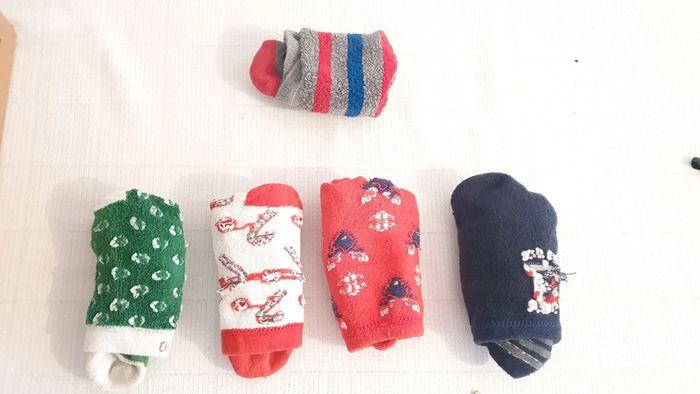 Lot chaussettes noel antiderapantes de nuit ou chaussons T 25-30 - photo numéro 2