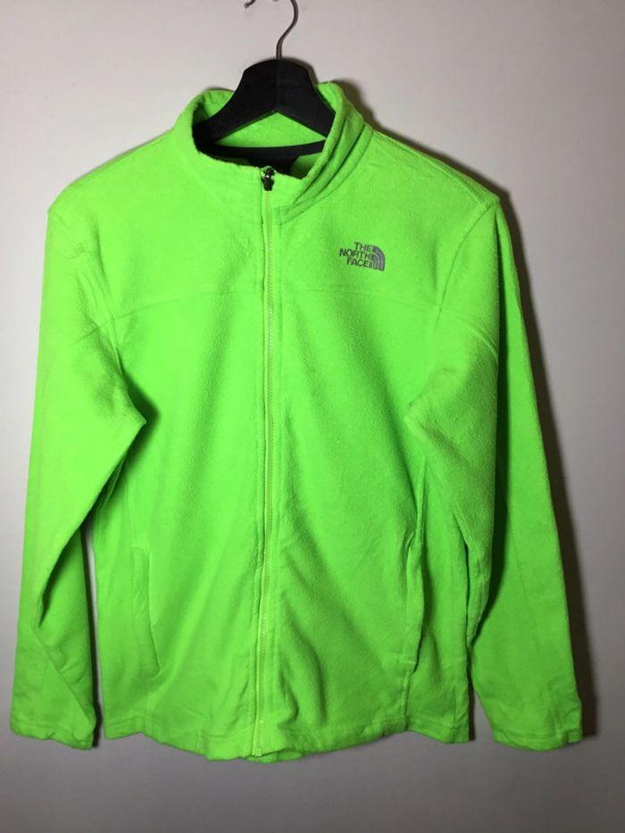 Veste polaire pour garçon The North Face vert fluo taille L (14/16 ans) 096 - photo numéro 1