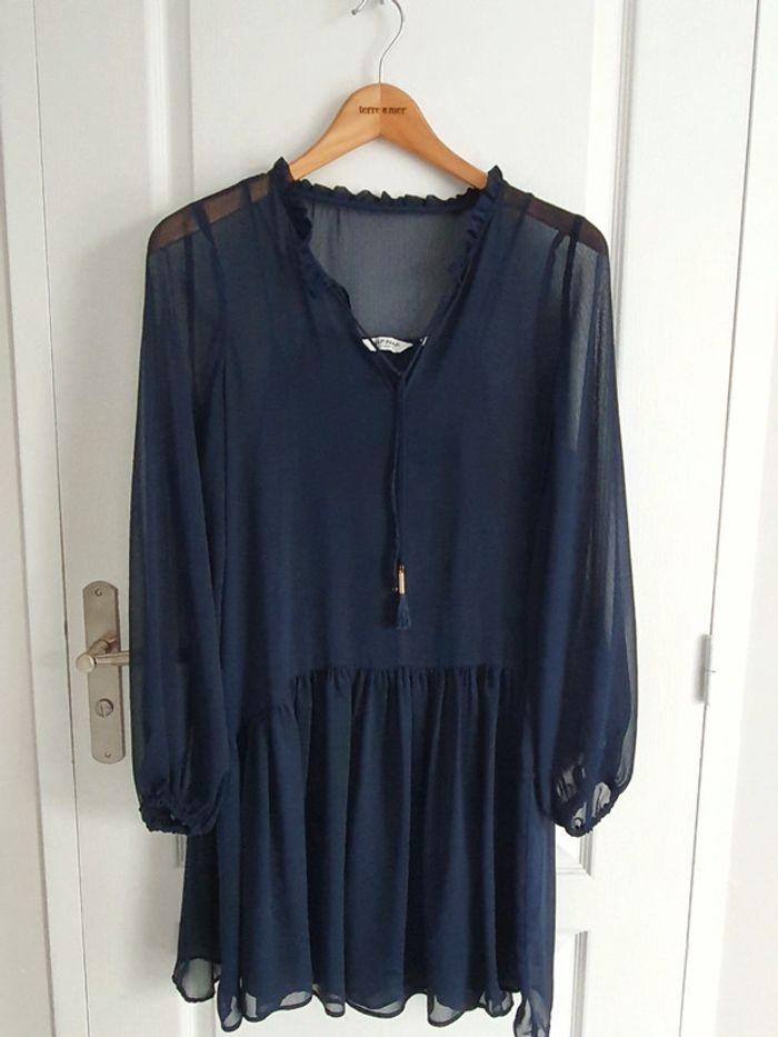 Robe Naf Naf Bleu Nuit T. L - photo numéro 1