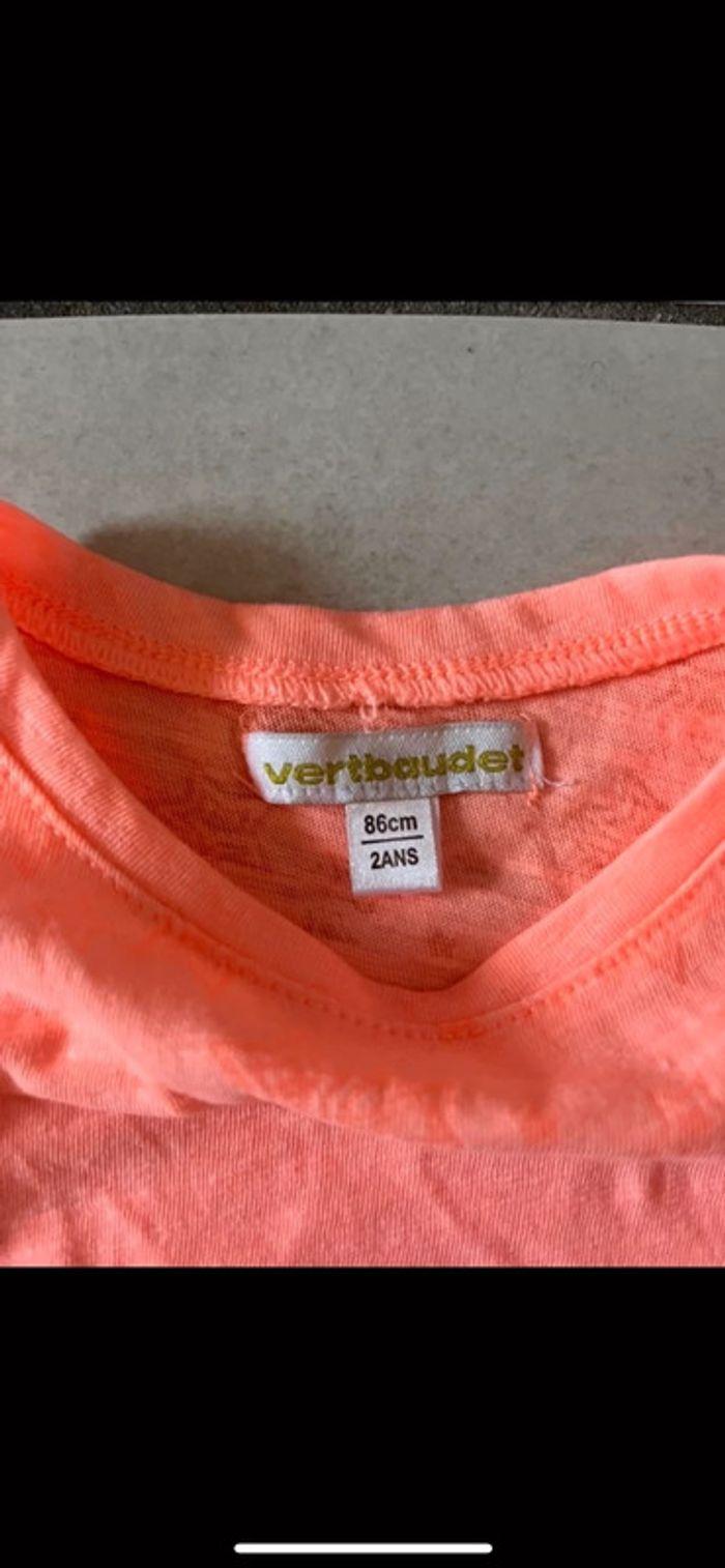 Tee shirt orange vertbaudet - photo numéro 3