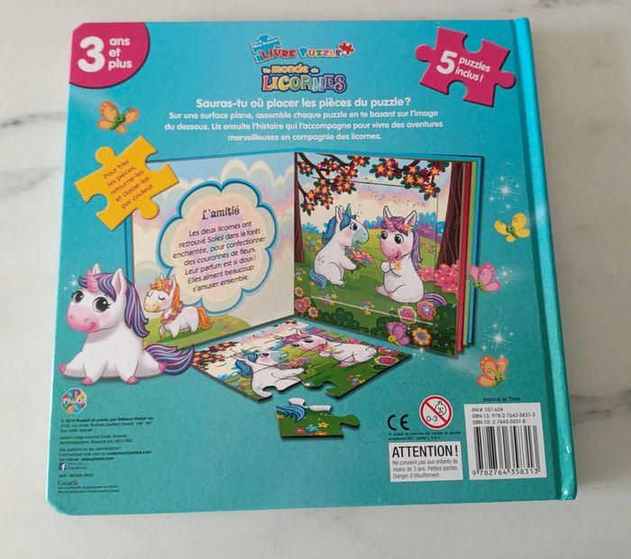 Livre puzzles licorne - photo numéro 3