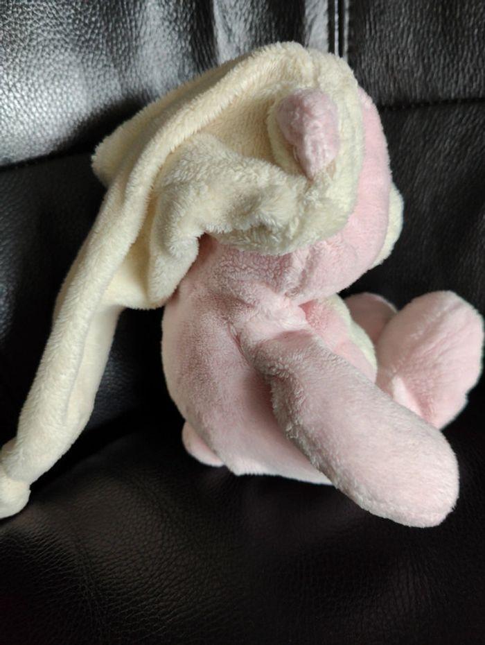 Doudou ours rose avec bonnet blanc GIPSY - photo numéro 5