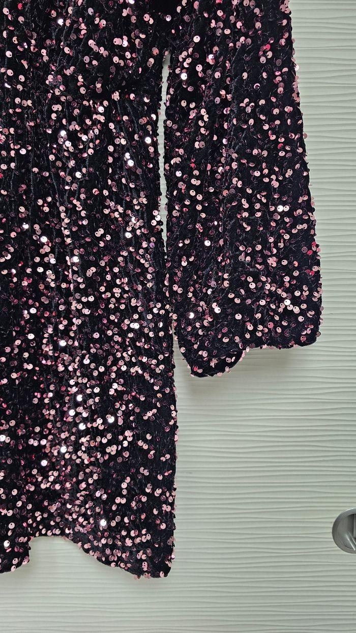 Robe velours sequins rose dos nu easyclothes - photo numéro 4