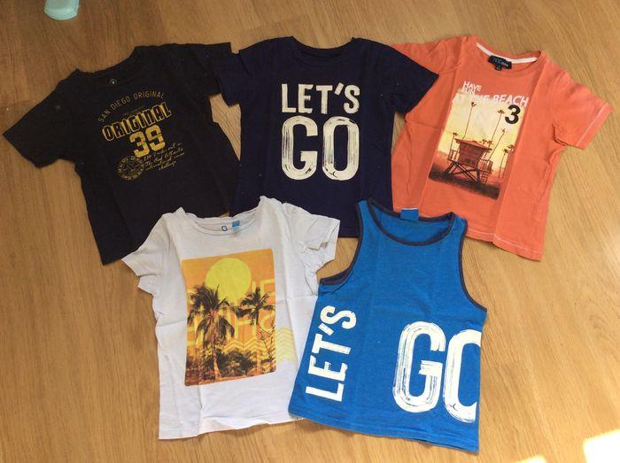 Lot de 5 t-shirts manches courtes 6 ans - photo numéro 1