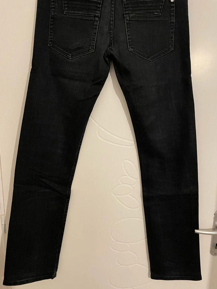 Jean bleu foncé taille haute coupe slim Zara man taille 40 - photo numéro 6