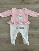 Pyjama velours Sergent Major 12 mois