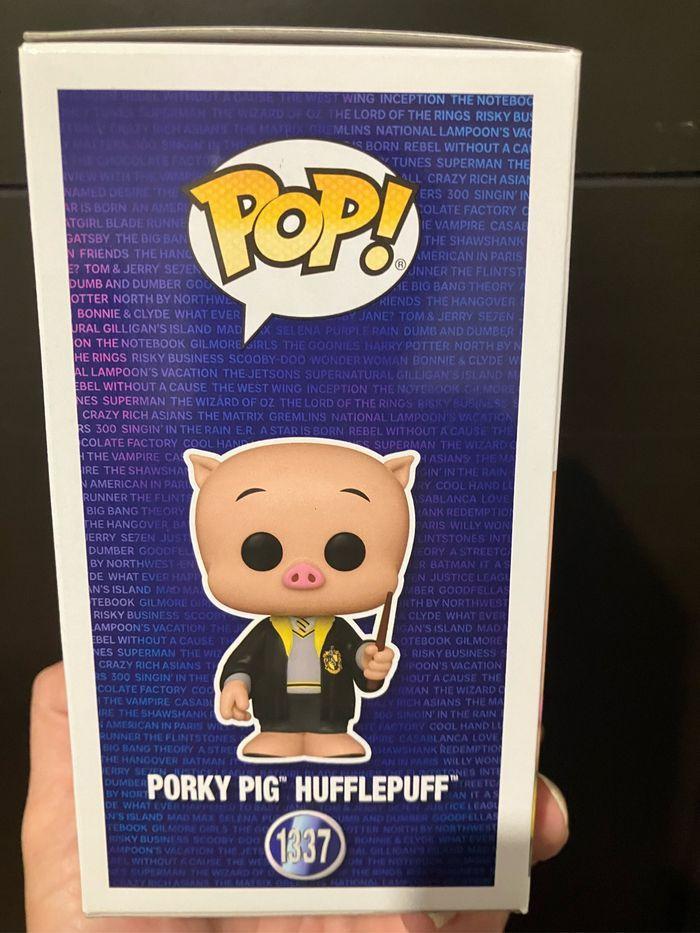 Funko Pop Porky Pig Hufflepuff 1337 - Disney -  Funko Fall Convention 2023 Limited edition - photo numéro 5