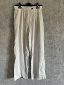 Pantalon fluide blanc Bershka taille 36