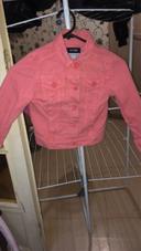 Veste en jeans rose