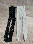 Lot 2 collants paillettes H&M  24 mois