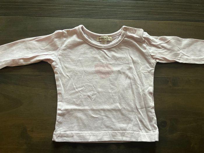 T-shirt manches longues fille 3mois - photo numéro 1