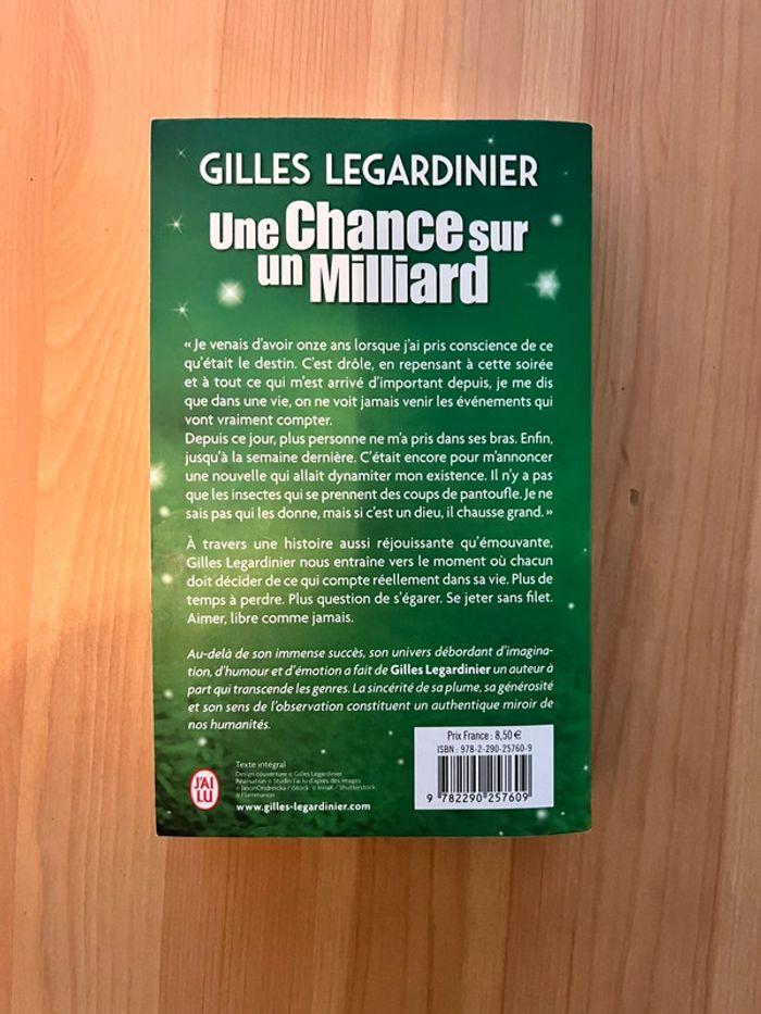 Livre « Une chance sur un milliard » Gilles Legardinier - photo numéro 2