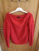 Pull d'hiver chaud en rouge Missguided S/m